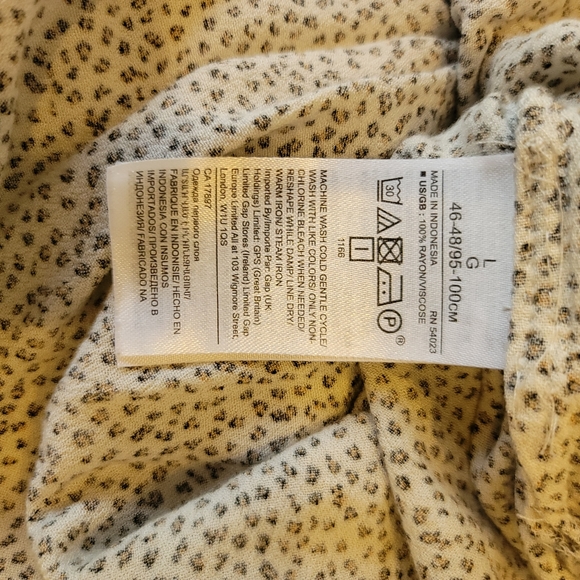 Banana Republic animal print blouse L - Picture 6 of 7